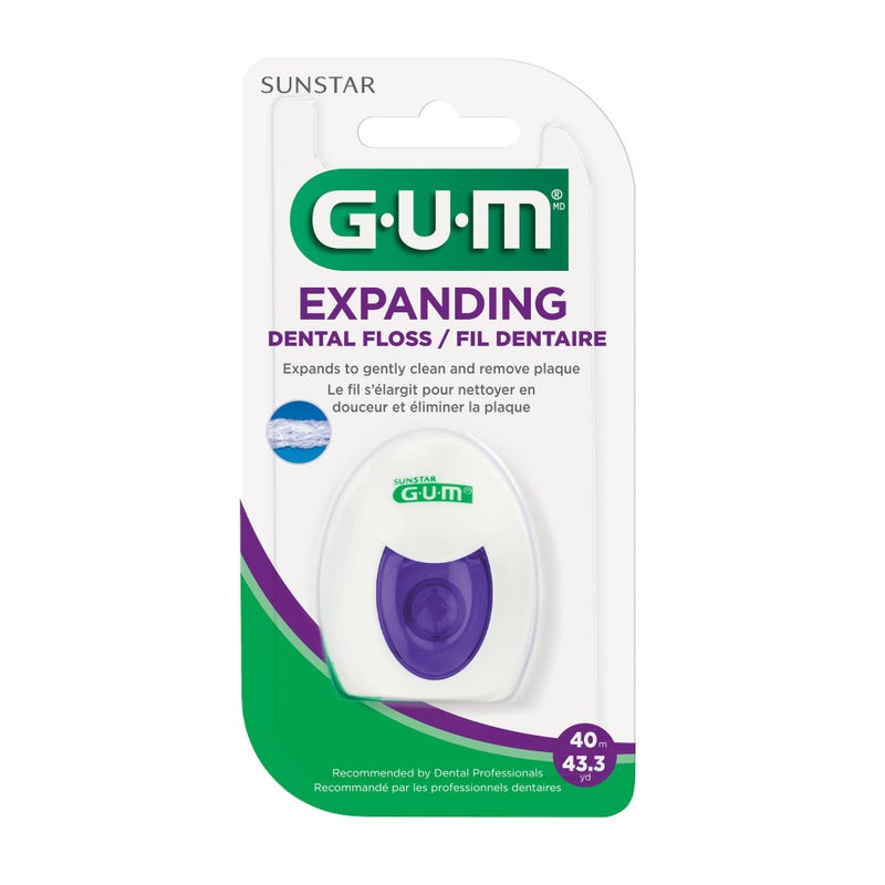 Gum Expanding Dental Floss - Waxed Woven Floss - Effective Plaque Removal for Tight Teeth - Unflavored - Image 4