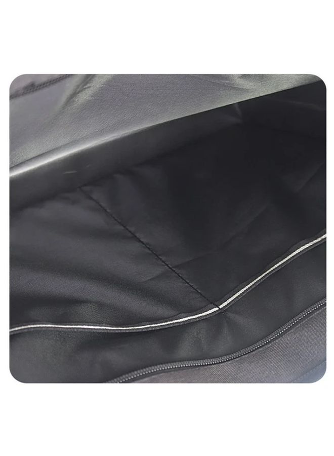 Professional Mens Black Canvas Business Briefcase A4 File Bag With Multiple Compartments - Image 3