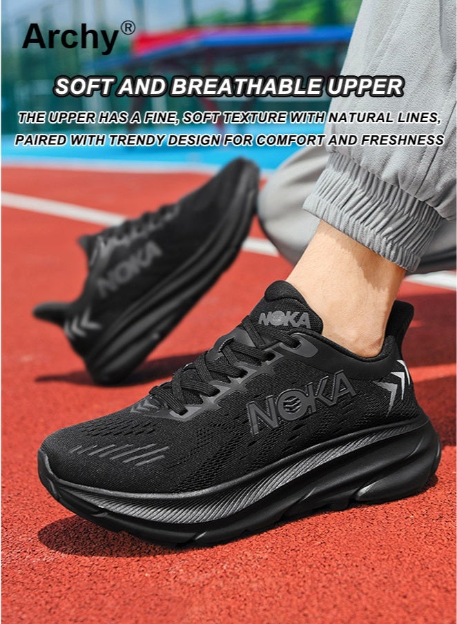 Archy Men's New Fashion Thick-Sole Running Shoes - Breathable Mesh Marathon Sneakers | Non-Slip Rubber Outsole, for Outdoor Sports & Casual - Image 2