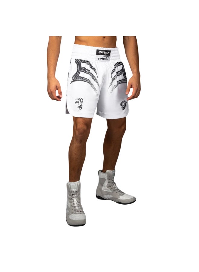 VENUM شورتات الملاكمة VENUM X MIKE TYSON TIGER بيضاء/سوداء - Image 2