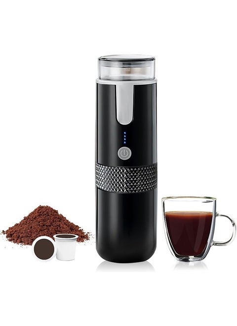 Portable Espresso Machine,Car USB Interface Coffee Maker,Compatible with Ground Coffee and Capsule Coffee,Suitable for Travel/Hiking/Camping/Office