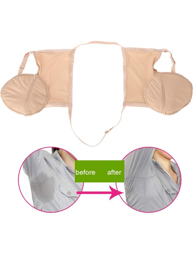 Excefore Underarm Sweat Pads, Reusable Cotton Armpit Sweat Guards,  Anti-Sweat and Anti-Odor, Wearable Quick-Drying for Hyperhidrosis and Excessive Sweating, Invisible and Comfortable Armpit Protection  - Image 2