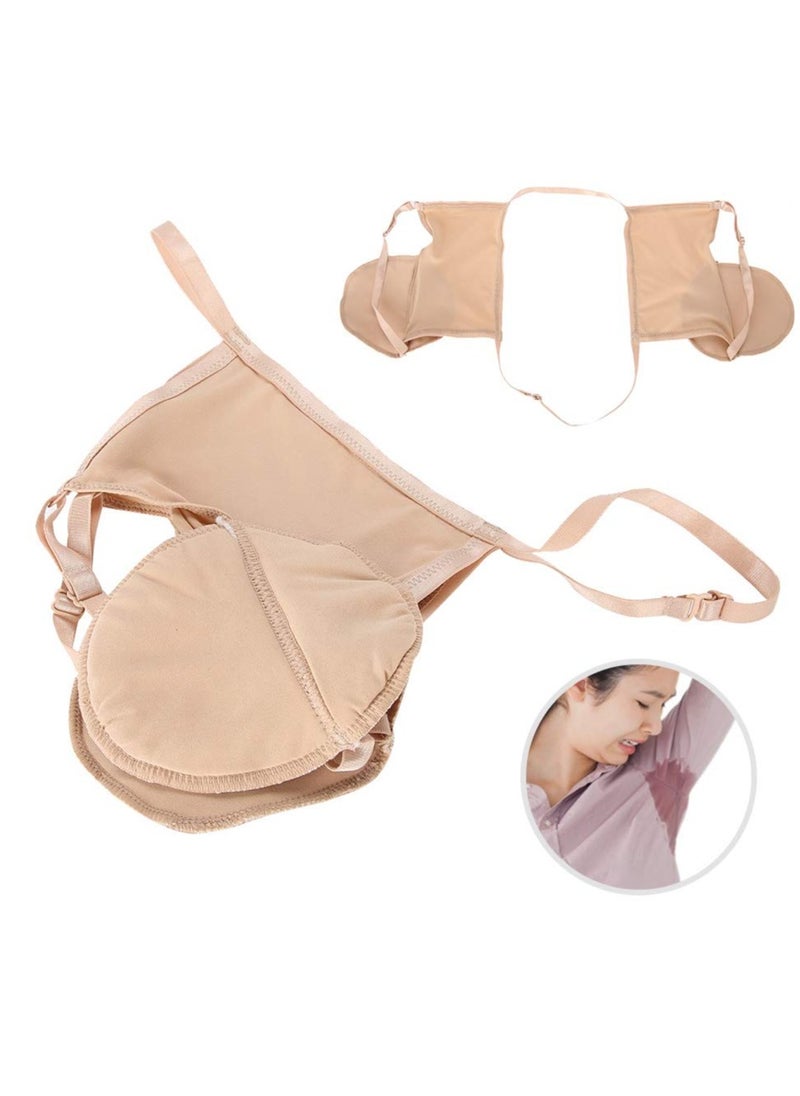Underarm Sweat Pads, Reusable Cotton Armpit Sweat Guards,  Anti-Sweat and Anti-Odor, Wearable Quick-Drying for Hyperhidrosis and Excessive Sweating, Invisible and Comfortable Armpit Protection