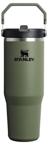 STANLEY IceFlow 2.0 Flip Straw Tumbler with Handle 30 oz | Twist On Lid and Flip Up Straw | Leakproof Water Bottle | Insulated Stainless Steel | BPA-Free | Dried Pine - Image 1