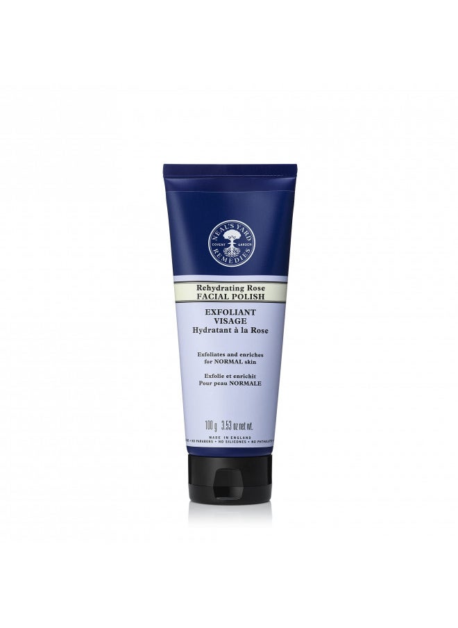 Neal's Yard Remedies Neal's Yard Remedies Rehydrating Rose Face Polish | Exfoliating Face Scrub With Damask Rose | For Dehydrated Skin |3.53 oz. net wt.  - Image 1