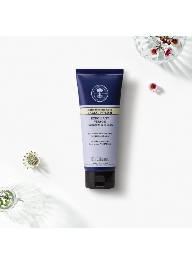 Neal's Yard Remedies Neal's Yard Remedies Rehydrating Rose Face Polish | Exfoliating Face Scrub With Damask Rose | For Dehydrated Skin |3.53 oz. net wt.  - Image 3