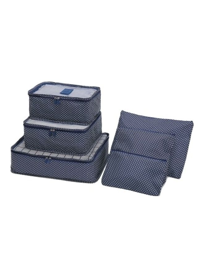 طقم حقائب تنظيم أغراض السفر مكون من 6 قطع أزرق داكن - Image 1