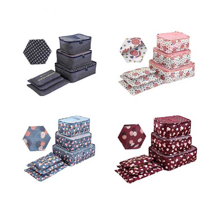 طقم حقائب تنظيم أغراض السفر مكون من 6 قطع أزرق داكن - Image 2