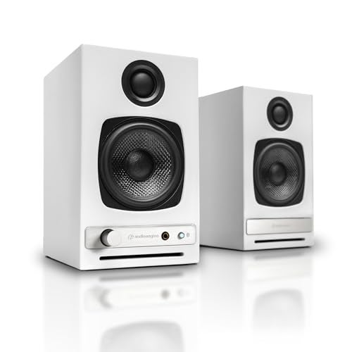 Audioengine A2-HD (HD3) Wireless Bluetooth PC and Computer Desktop Speakers with aptX HD - USB, RCA, Headphone Compatible - Image 1