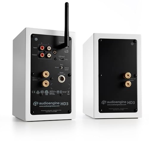Audioengine A2-HD (HD3) Wireless Bluetooth PC and Computer Desktop Speakers with aptX HD - USB, RCA, Headphone Compatible - Image 3
