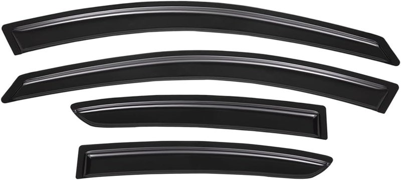 Lightronic حماية نوافذ لايتيرونيك WV94257 مع لصق، واقيات مطر، تظليل دخاني، مجموعة 4 قطع لسيارة مازدا 3 سيدان 2010-2013 - Image 3