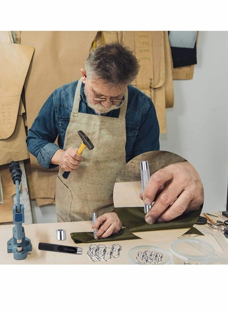 KASTWAVE مجموعة حواف، مجموعة حواف تقPunch حواف العيون مع 3 قطع أداة تركيب للأغطية، القماش، الستائر، صناعة الحرف، الحقائب الملابس الأحذية، مشاريع الحرف اليدوية - Image 2