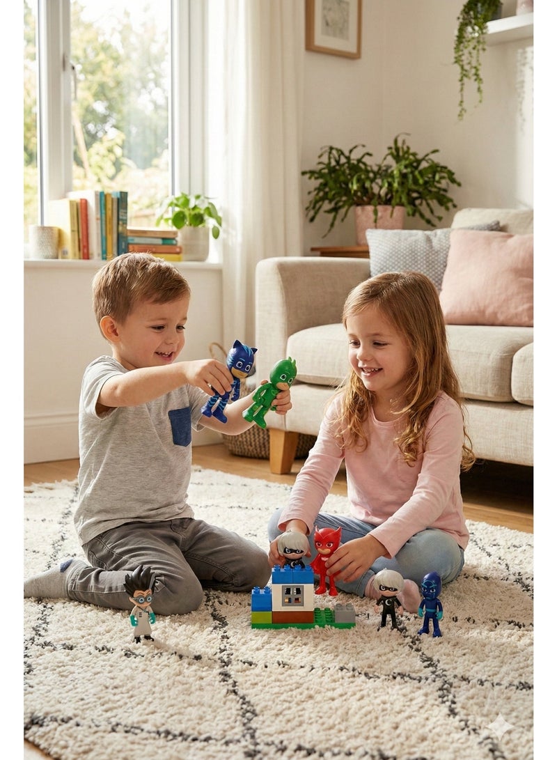 PJ Masks 6 Piece Action Figure Play Set – Catboy, Owlette, Gekko & Villains Toy Collection | Superhero Cake Toppers & Party Decorations for Kids Birthday | Durable Plastic Role Play Characters | Collectible Gift for Boys & Girls 3+ Years - Image 4