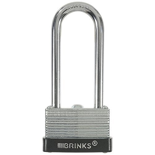 BRINKS 172-42011 Laminated Steel Padlock with 2-1/4" Shackle, 40mm - Image 1