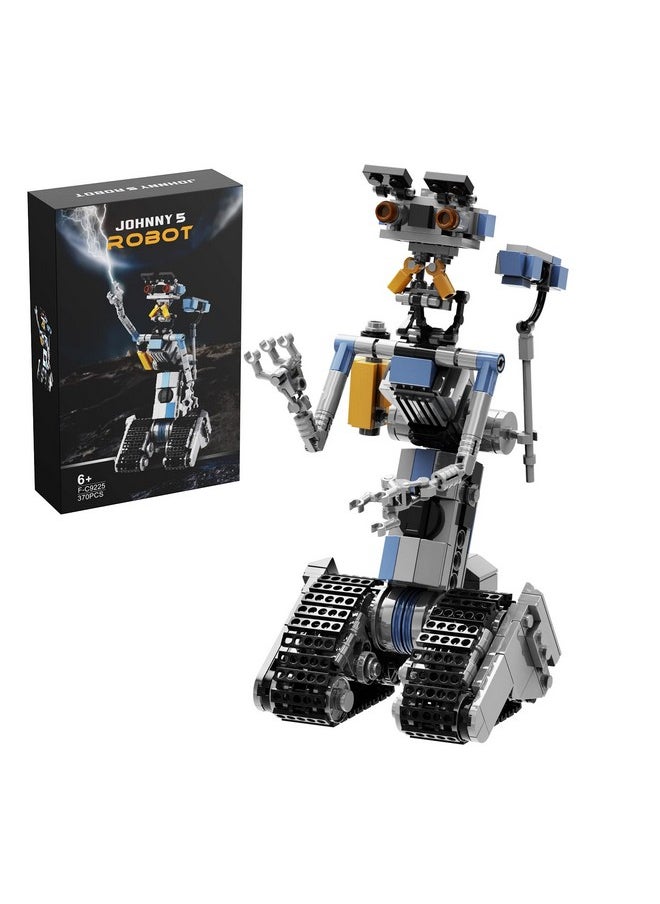 Vonado - Johnny 5 Robot Building Block Set Short Open Circuit Johnny Five Robot Model Toys Compatible For Lego Stem Educational Gift Set For Age 6 7 8 9 10 11 12+ Boys & Girls(370 Pcs) - Image 1