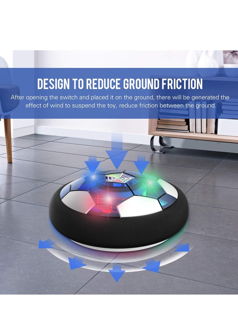 DURKU Kids Toys Hover Soccer Ball, 3-in-1 Air Soccer with LED Light, USB Charge Floating Soccer Ball, Kids Training Soccer Ball Indoor Outdoor Game - Image 4