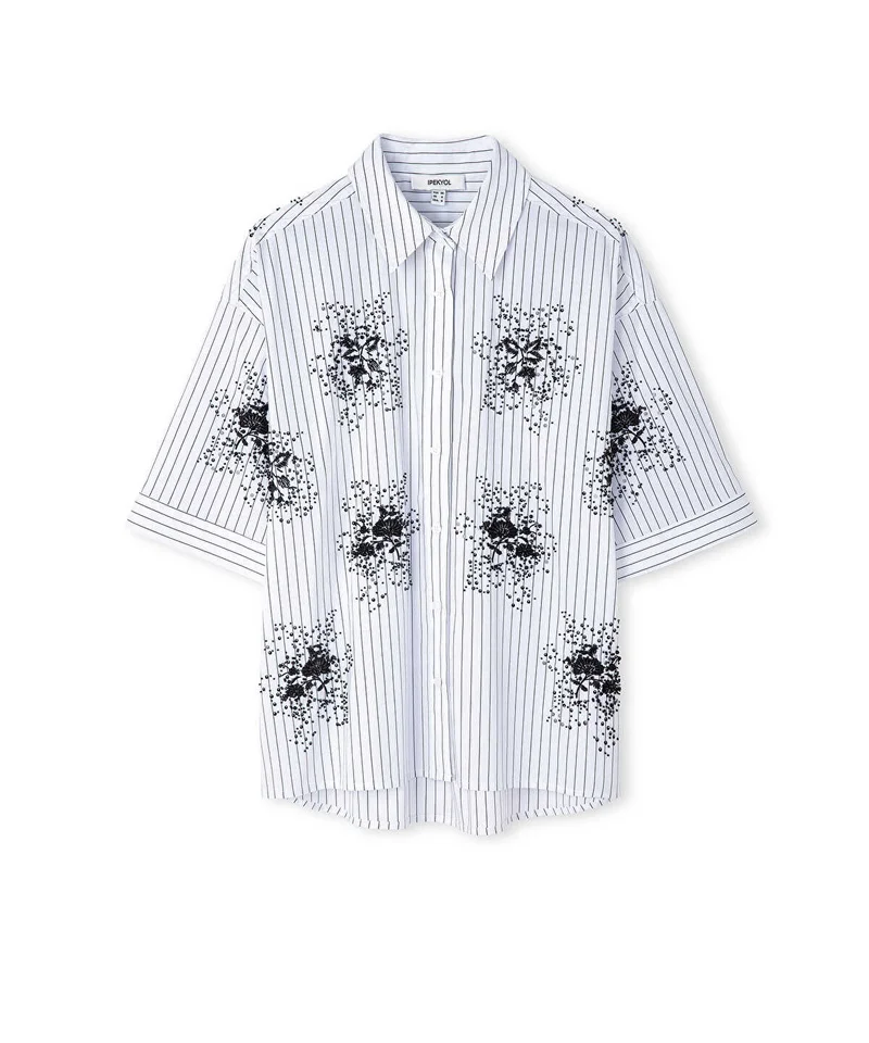 Ipekyol  Embellished Striped Shirt for Women | Best Price UAE