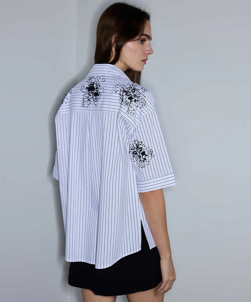 Ipekyol  Embellished Striped Shirt for Women | Best Price UAE