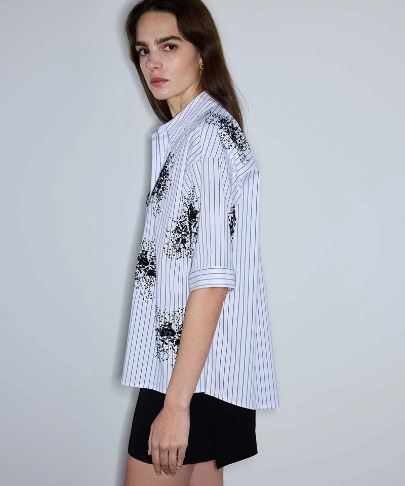 Ipekyol  Embellished Striped Shirt for Women | Best Price UAE