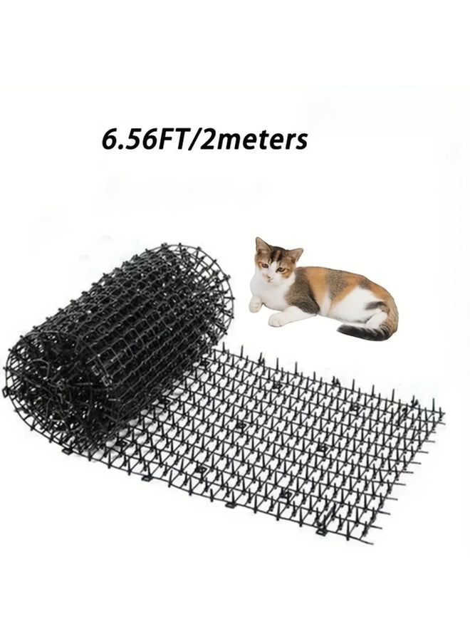 Black Cat Repellent Mat Plastic Anti Cat Net Balcony Roof Isolation Net 78 74 Inch - Image 5