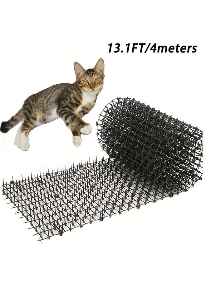 Black Cat Repellent Mat Plastic Anti Cat Net Balcony Roof Isolation Net 78 74 Inch - Image 1