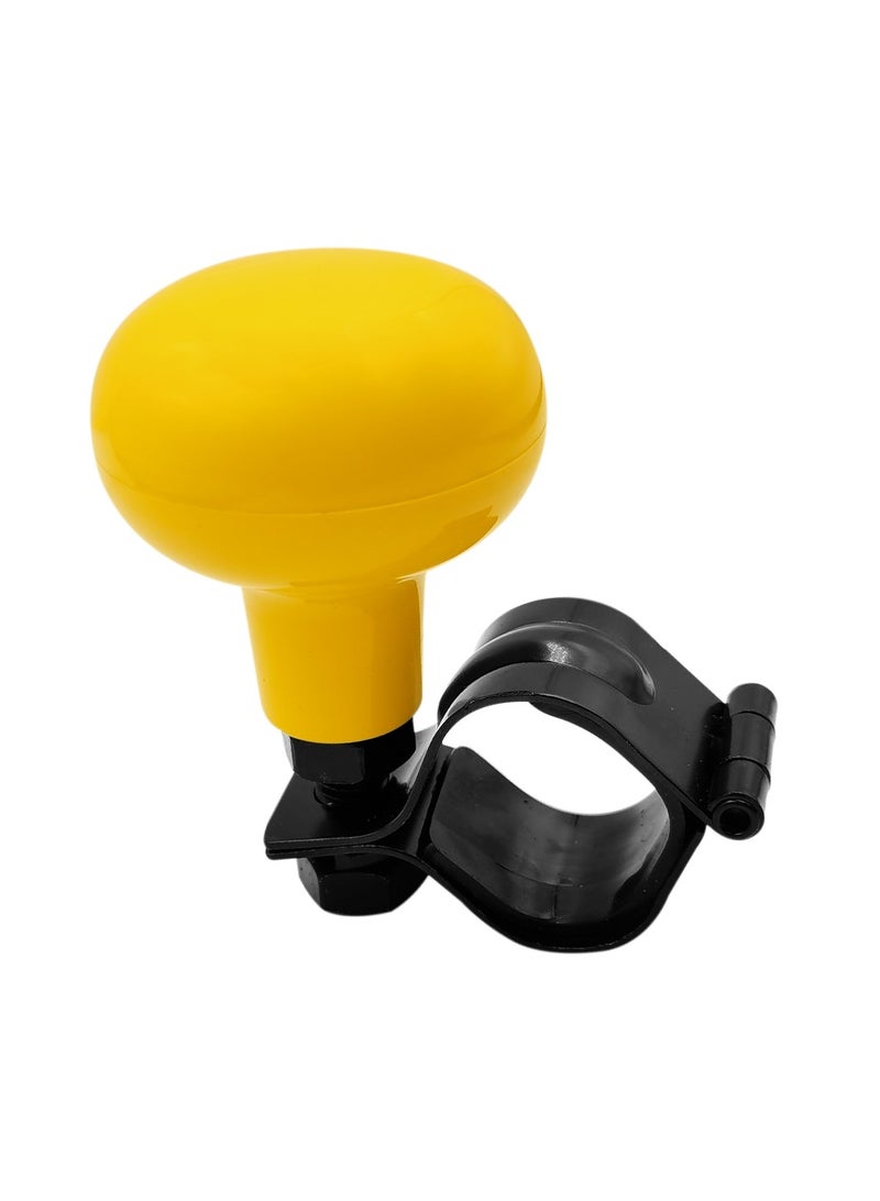 موب مقبض دوار لعجلة قيادة السيارة، كرة مساعدة لعجلة القيادة، كرة معززة للطاقة، قطعة واحدة باللون الأصفر M1232 MOB - Image 2
