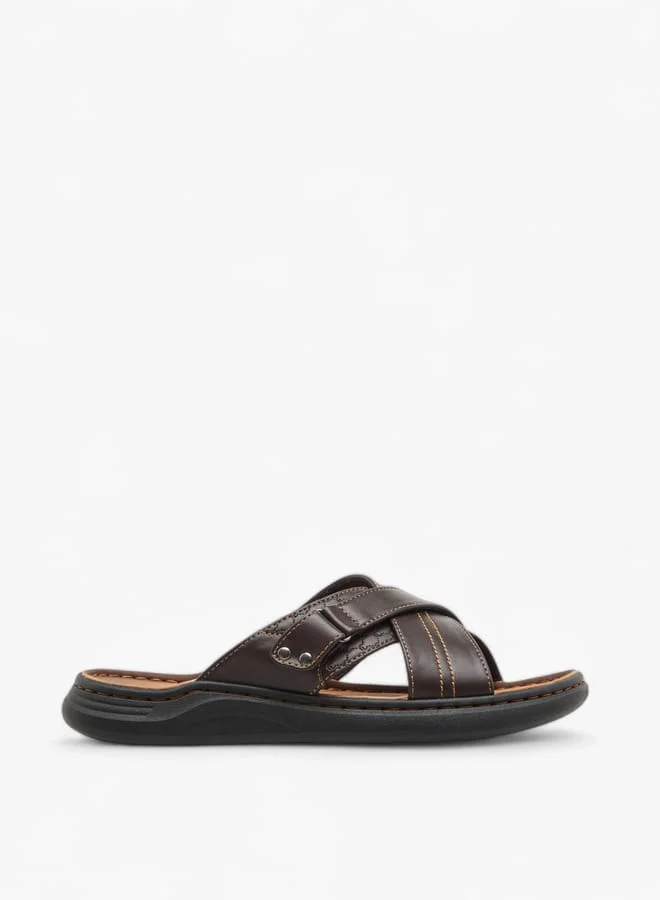Le Confort Mens Cross Strap Sandals