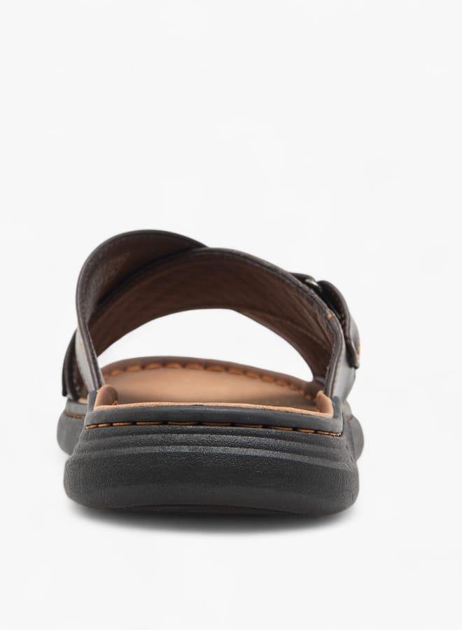 Le Confort Mens Cross Strap Sandals  - Image 5