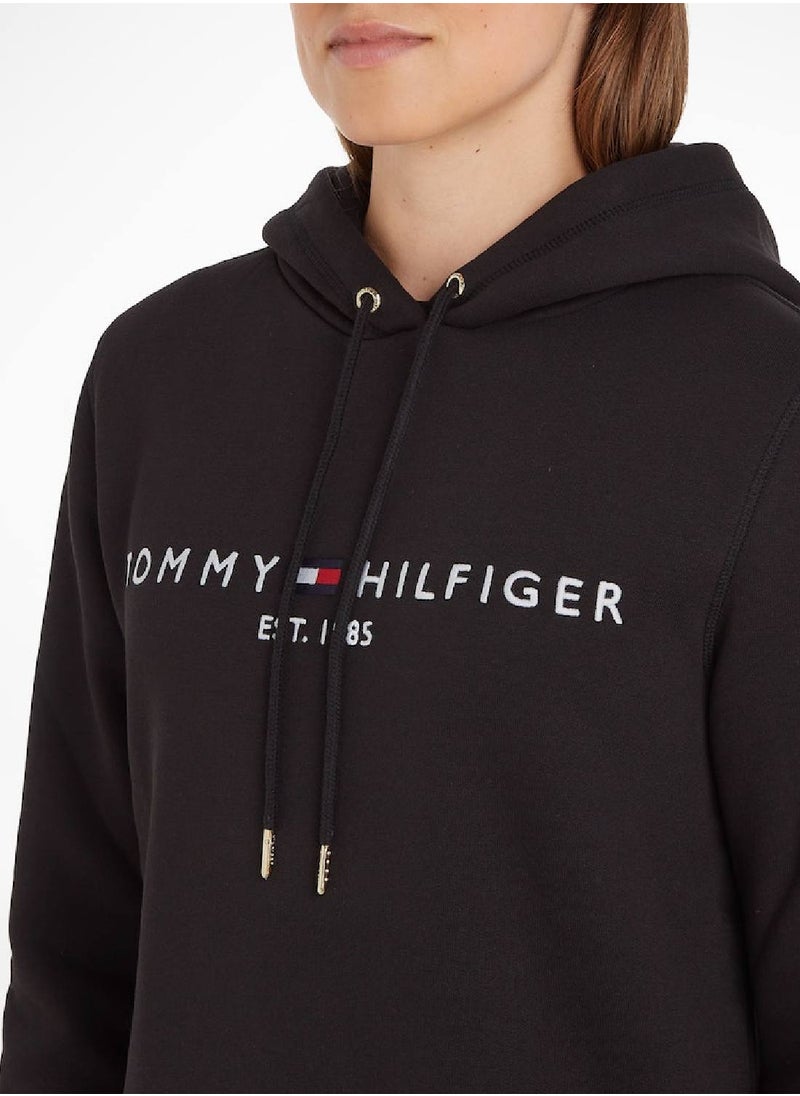 Women's Essential Logo Hoody Sweatshirt, Black - pzsku/Z1F5873A86C1B1352FFE6Z/45/_/1723744124/6f699c3c-8e4f-471b-970f-e5b7db25c4d1