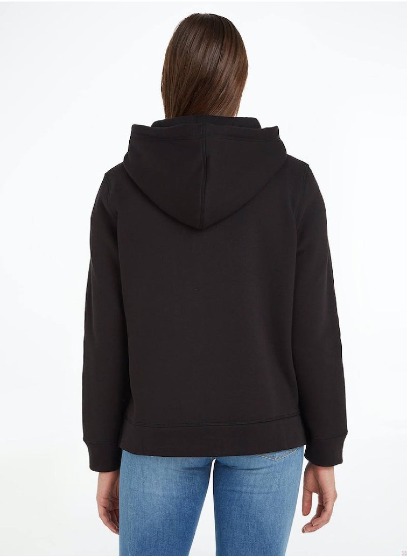 Women's Essential Logo Hoody Sweatshirt, Black - pzsku/Z1F5873A86C1B1352FFE6Z/45/_/1723744129/927d43ab-9f36-4daf-867e-ee34d9fcc7de