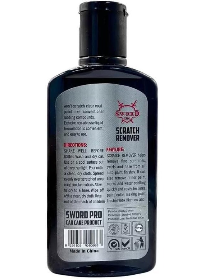 Sword Pro سيف برو مزيل خدوش السيارات، يزيل علامات الخدوش الدقيقة ويستعيد اللون واللمعان - 300 مل - Image 2