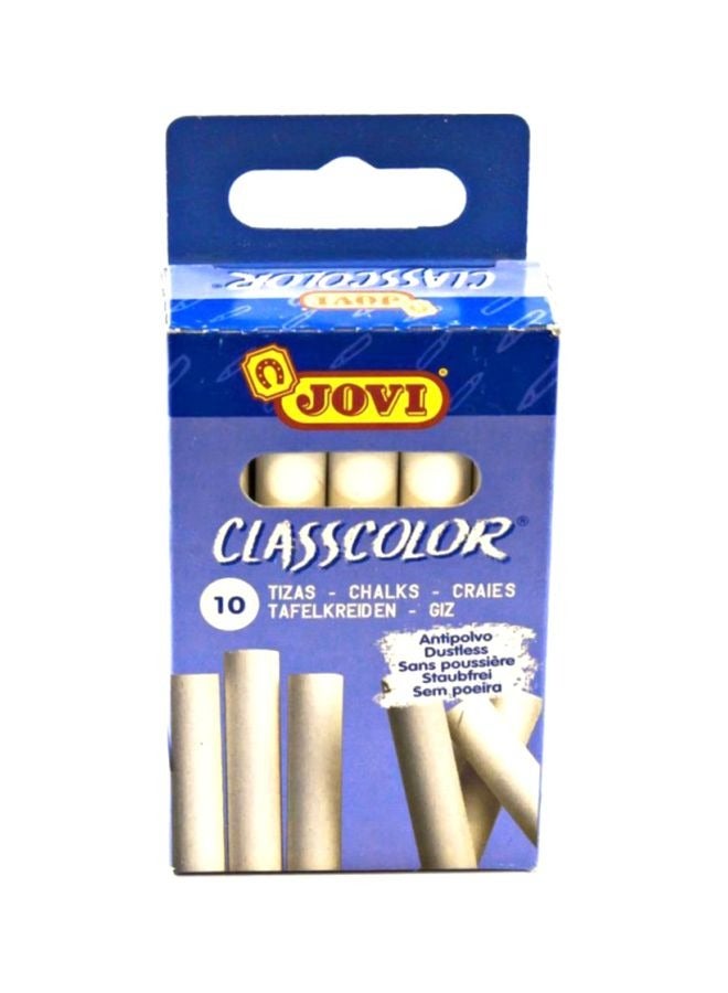 جوفي 20 قطعة من طباشير كلاس كولور باللون الأبيض - Image 2