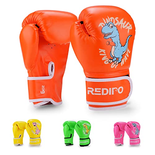 Redipo Kids Boxing Gloves for Boys and Girls, Youth Boxing Training Gloves for Kids 3-15, 4&6OZ Punching Bag Kickboxing Thai Mitts MMA Training Sparring Gloves - Image 1