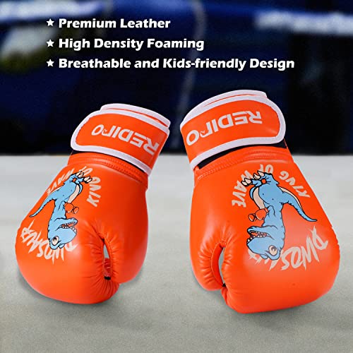 Redipo Kids Boxing Gloves for Boys and Girls, Youth Boxing Training Gloves for Kids 3-15, 4&6OZ Punching Bag Kickboxing Thai Mitts MMA Training Sparring Gloves - Image 4