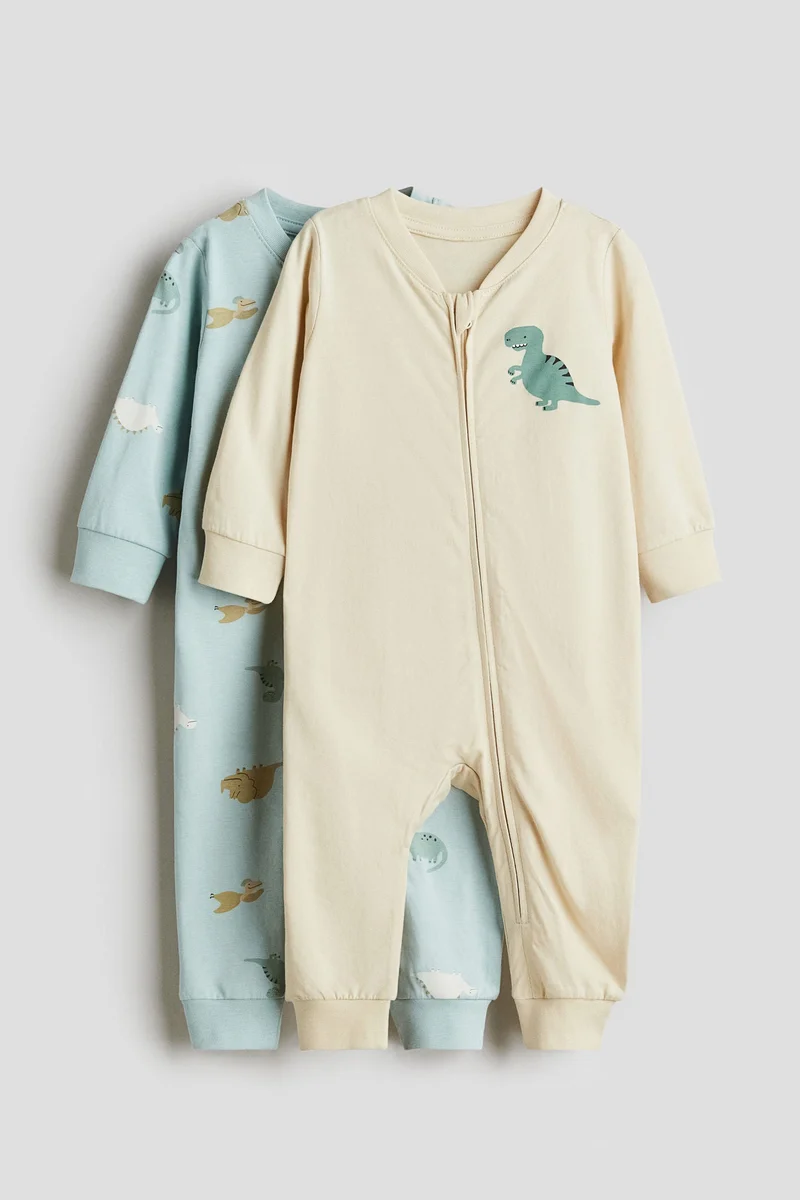 H&M 2-pack patterned cotton pyjamas