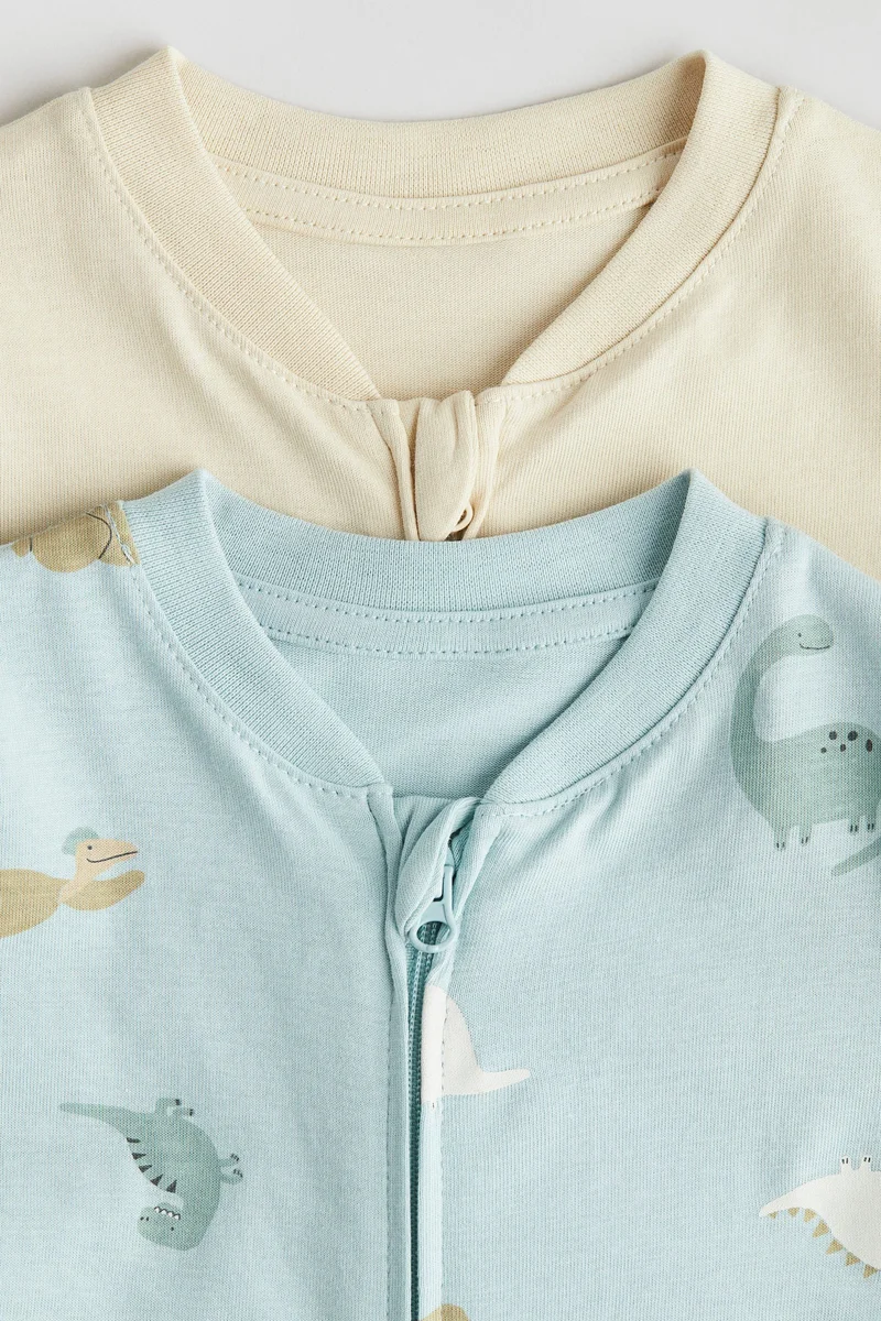 H&M 2-pack patterned cotton pyjamas