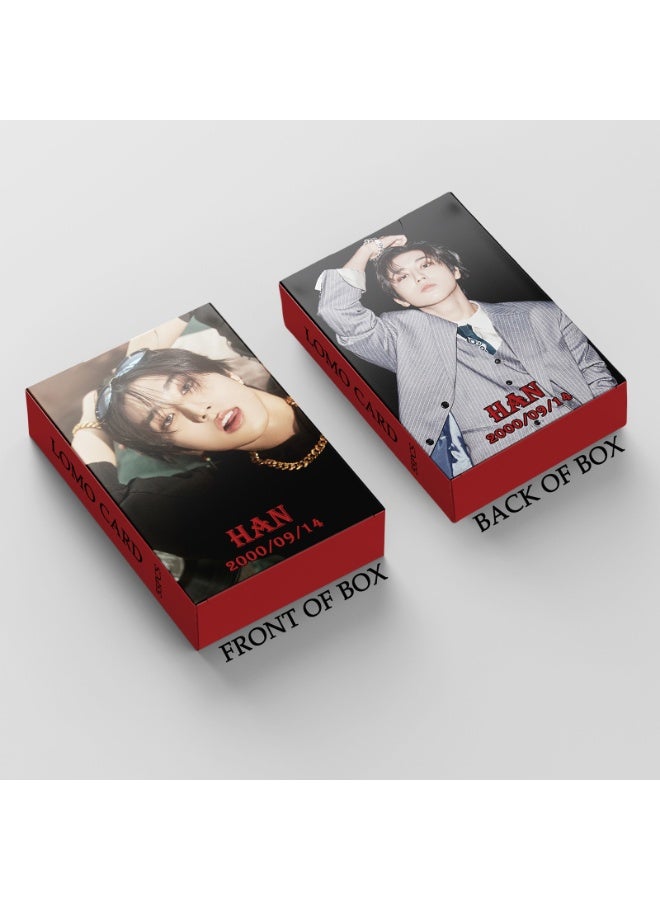 NIBEMINENT 55 Pcs Kpop Stray Kids - HAN HOP Lomo Cards Card For Fans Collection Gifts - Image 2