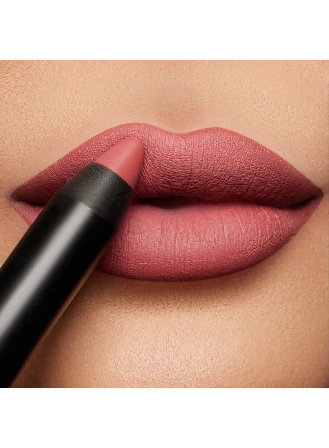 K7L Dark Pink Lipstick Crayon - Matte - Power Puff - Image 1