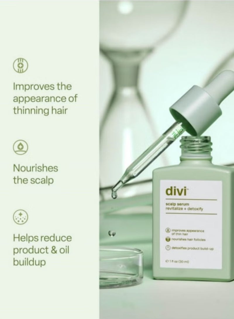 Divi Scalp Serum for Thinning Hair, 30ml – Clinically Tested, Nourishing Formula with Amino Acids, Caffeine & Rosemary Oil – Promotes Healthy Scalp & Fuller-Looking Hair, Reduces Oil & Product Buildup - Image 3