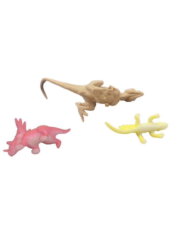 Galaxy Toys - Galaxy Dinosaur Toy Set - Realistic Dinosaur Figurines with Tree & Ball | Green, Red, Yellow, Blue & Brown Dinosaurs | Durable Plastic for Educational Prehistoric Play - Image 1