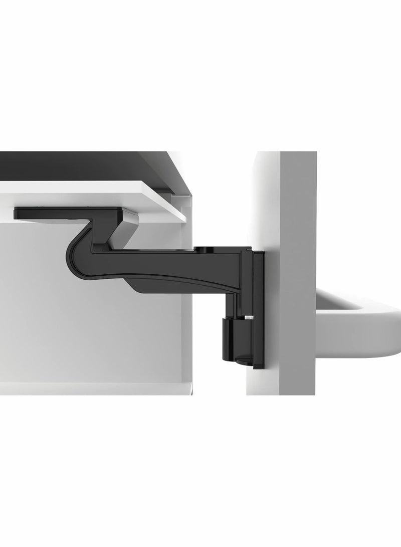 Y&D Invisible Baby Proofing Cabinet Latch Locks with Strong 3M Adhesive, No Drilling or Tools Required for Installation, Works Most Cabinets and Drawers, 10pcs - Image 1