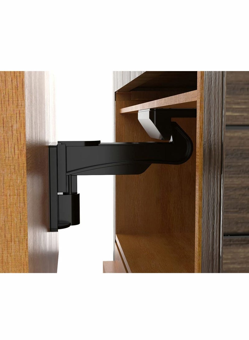 Y&D Invisible Baby Proofing Cabinet Latch Locks with Strong 3M Adhesive, No Drilling or Tools Required for Installation, Works Most Cabinets and Drawers, 10pcs - Image 4