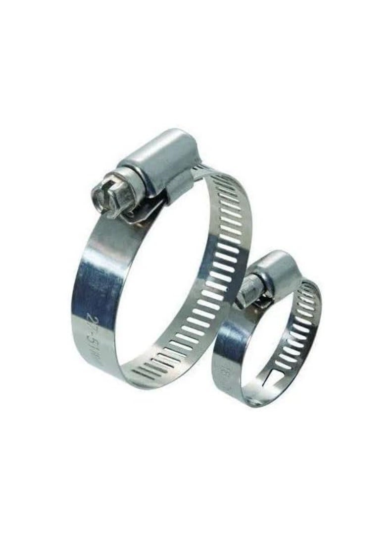 KNP KNP Stainless Steel Hose Clip Adjustable Worm Gear Hose Clamps Assortment Kit, Fuel Line Clamp for Water Pipe, Plumbing, Automotive and Mechanical Application Pack of 100 15.5mm - Image 3