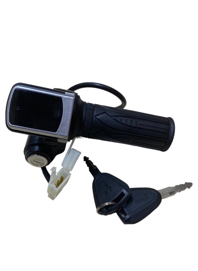 Accelerator Handle With Key And Electronic Screen For Scooter Drift 36V - Image 2