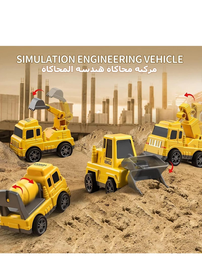 بيبي لاند 5 في 1 للاطفال الصغار من اكسيسين سيارة تعمل بالاحتكاك مع اضواء واصوات للاولاد عمر 3 سنوات و4 و5 و6 اصفر - Image 5