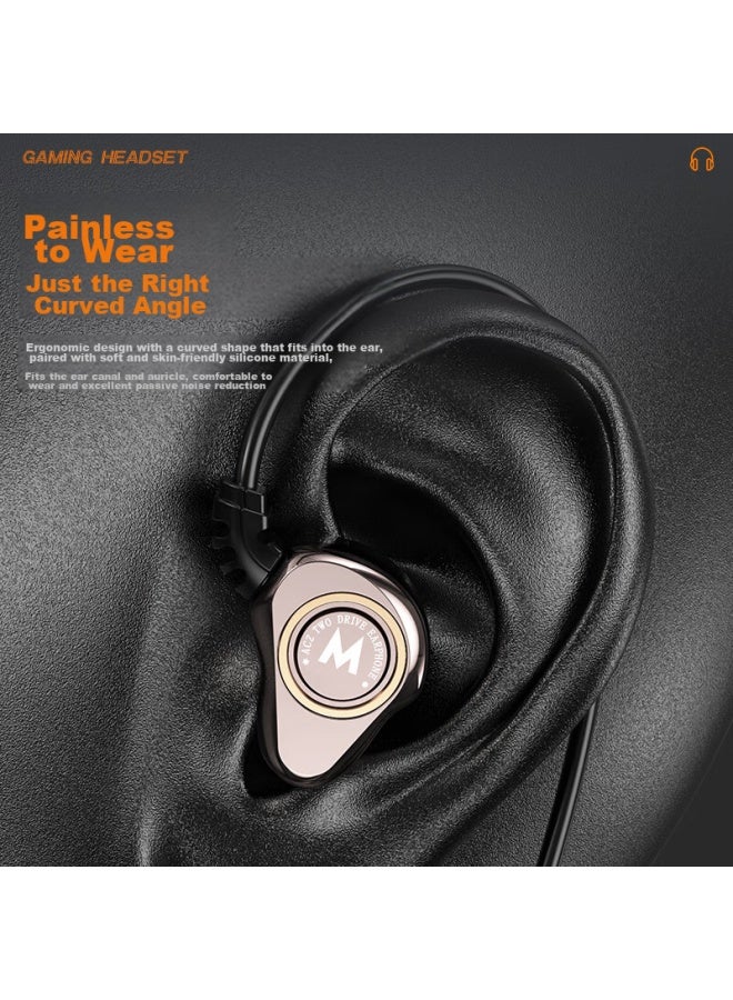 Bkayp Wired In-ear Gaming Headphones, 3.5mm Round Jack, For Pubg, Honor Of Kings, Fps Games, Computer And Mobile Phone, Sleep Headphones, Noise-cancelling, Music, Calls, Compatible With Apple And Oppo - Image 4