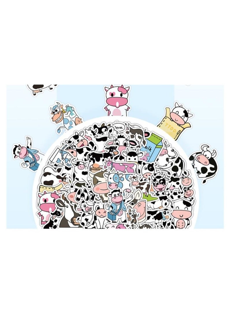 Milk Cow Stationery Set, Study Kit Includes Sticky Notes, Gel Ink Pens, Stickers, Index Tabs, Bookmarks, Notebook, Great Back to School Gift for Students 67-Piece - Image 5
