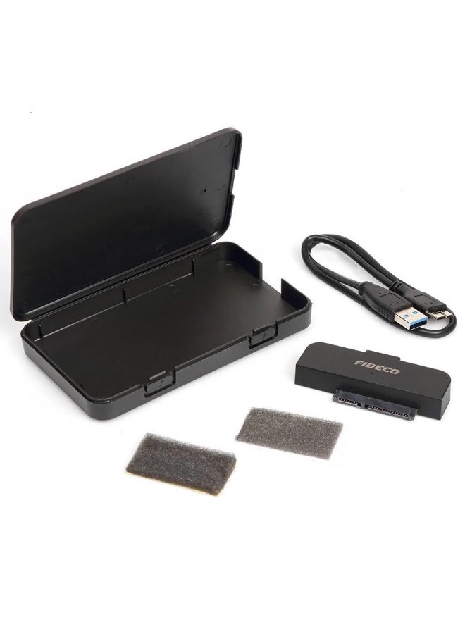 FIDECO USB-C to SATA 2.5" External Hard Drive Enclosure PL02C Tool-Free USB 3.1 Gen 2 HDD SSD Case - Image 3