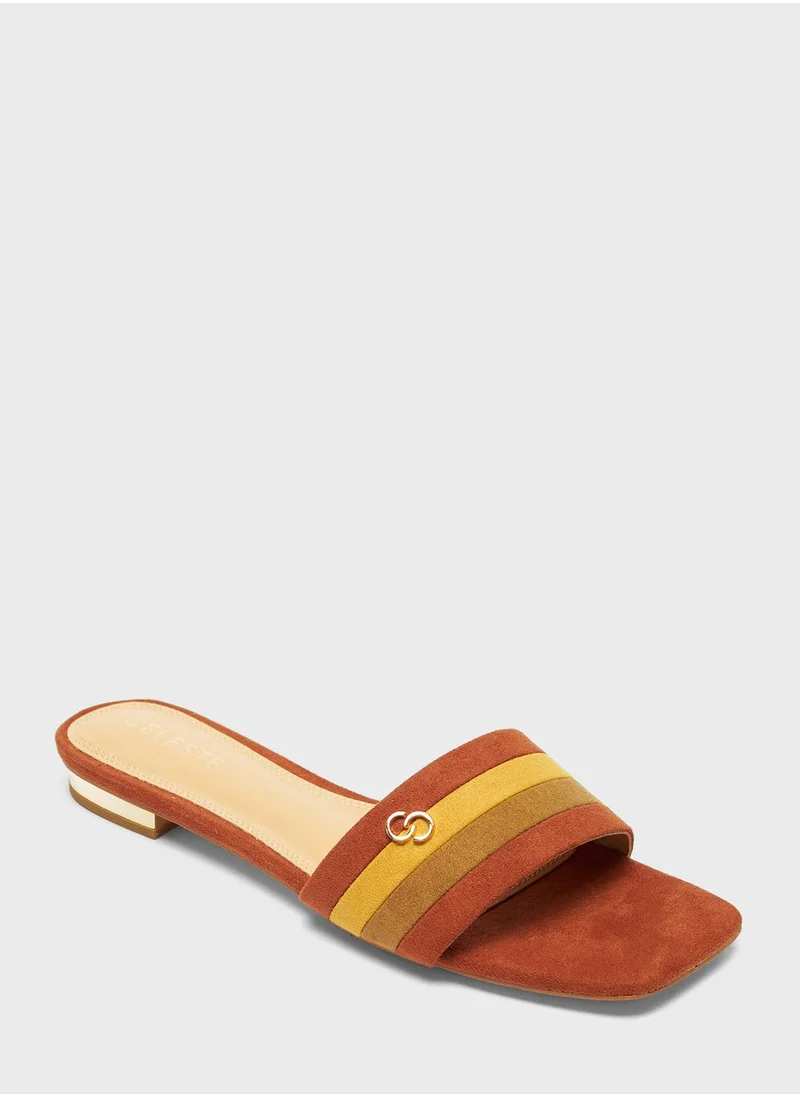 سيليست Single Strap Low Heel Sandals