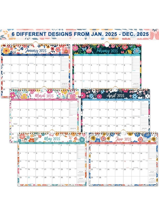 MaaIbok 2025 Wall Calendar - 2025 Calendar, 12 Months Hanging Calendar 2025, Jan 2025 - Dec 2025, 11" X 8.5", Spiral Binding, Julian Dates, Large Block, Notes, To-Do List, Thick Paper, Perfect For Organizing  - Image 3
